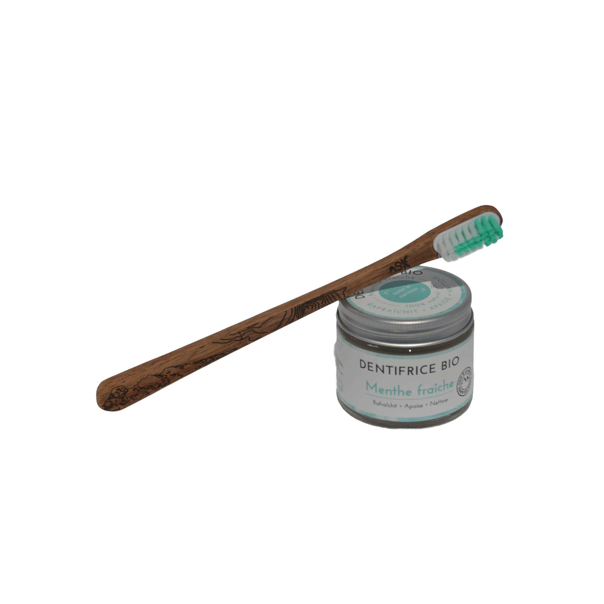 Brosse à dents artisanale en bois à tête rechargeable - Belledonne – Image 2