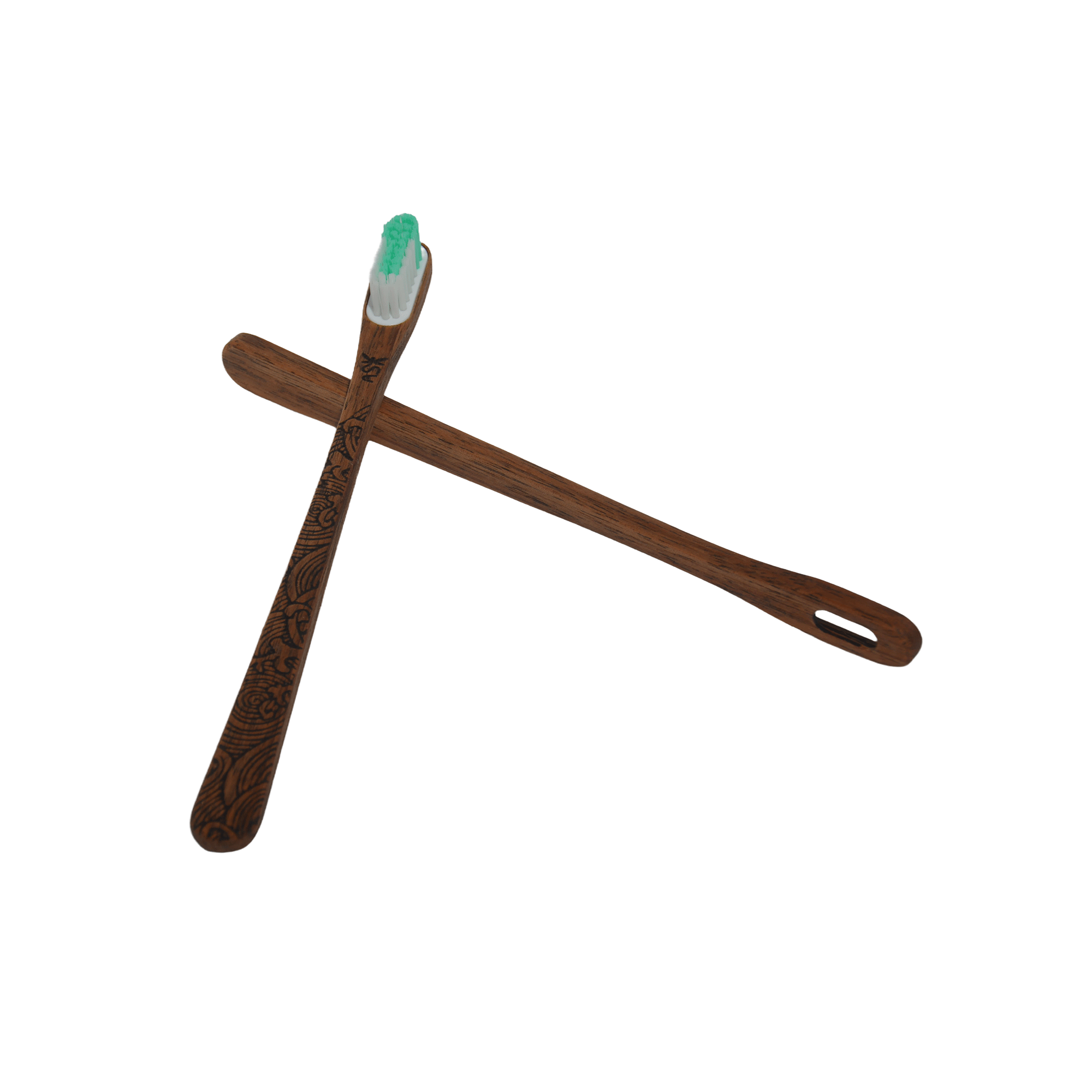 Brosse à dents en bois – Vague – Image 2