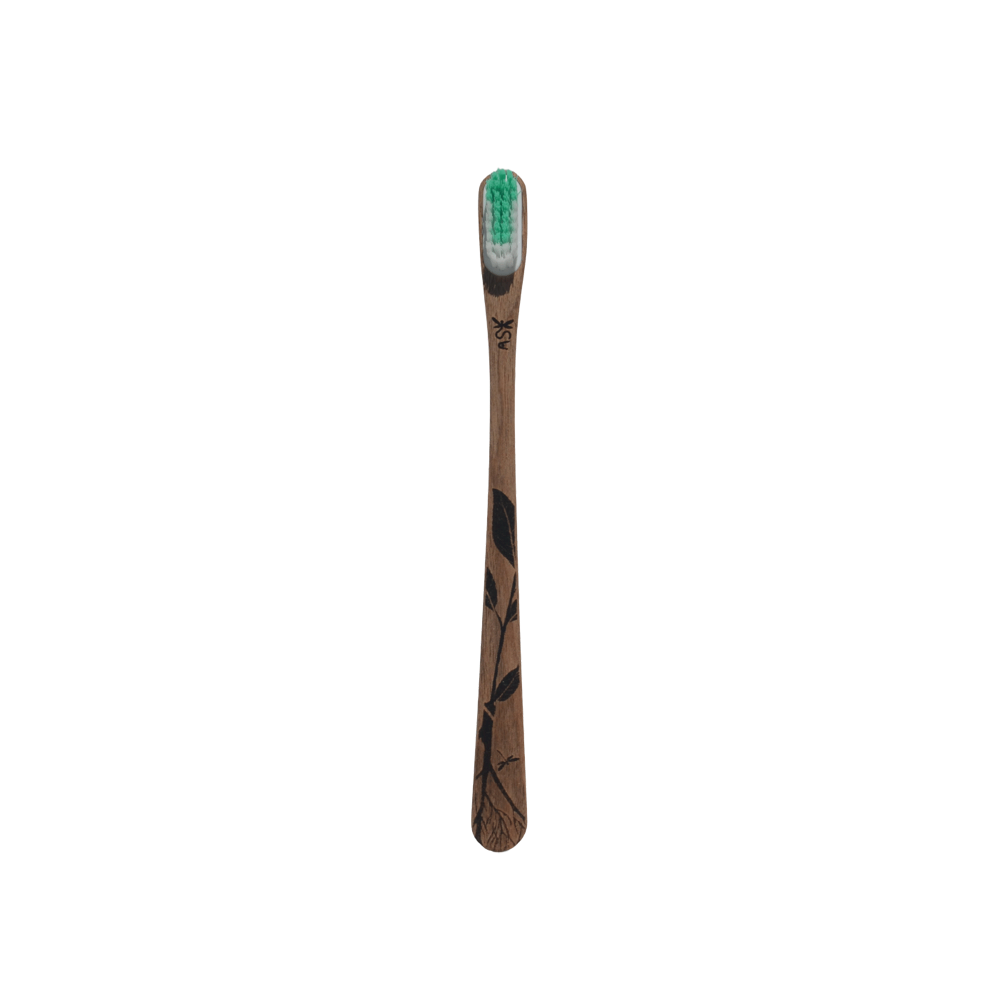 Brosse à dents en bois – Motif Feuille – Image 6