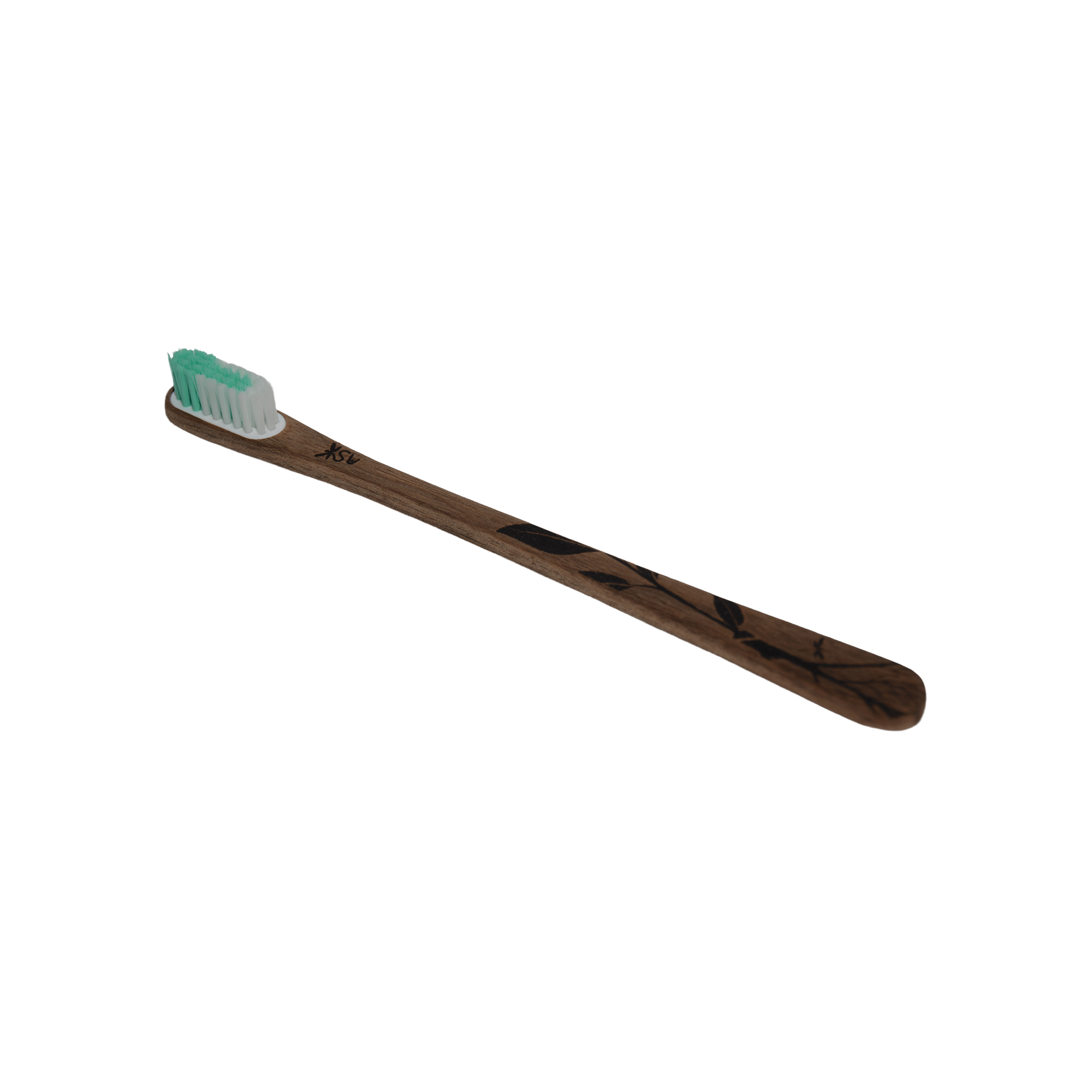 Brosse à dents en bois – Motif Feuille – Image 4